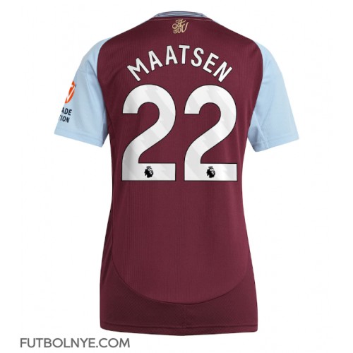 Camiseta Aston Villa Ian Maatsen #22 Primera Equipación para mujer 2024-25 manga corta